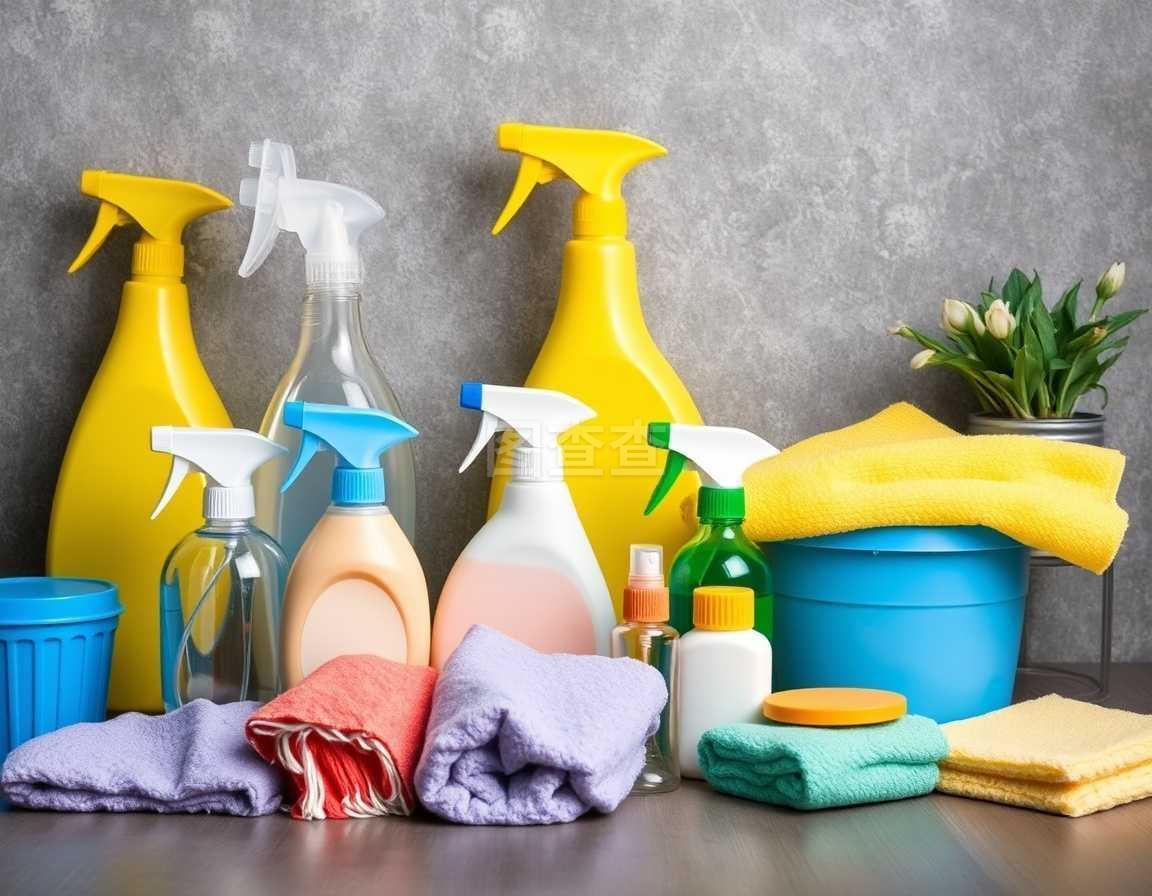 各类清洁用品,家居工作主题丰富多彩